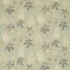 green botanical linen fabric from Sanderson