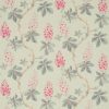 green botanical linen fabric from Sanderson