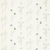 blue botanical embroideried fabric from Sanderson