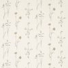 green botanical embroideried fabric from Sanderson