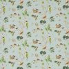 blue animal linen fabric from Sanderson