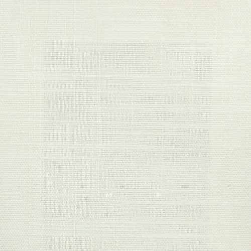 Asuri Fabric - Oyster by white plain linen fabric from Romo