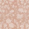 pink botanical jacquard fabric from Romo