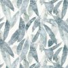 blue botanical linen fabric from Romo