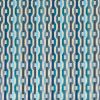 blue geometric velvet-chenille fabric from Romo