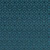 blue geometric velvet-chenille fabric from Romo