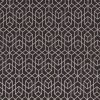 black-grey geometric velvet-chenille fabric from Romo