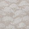 black-grey botanical jacquard fabric from Romo