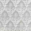 black-grey traditional jacquard fabric from Romo