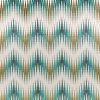 green geometric velvet-chenille fabric from Romo