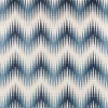 blue geometric velvet-chenille fabric from Romo