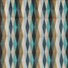 green geometric velvet-chenille fabric from Romo