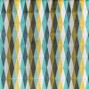 green geometric velvet-chenille fabric from Romo