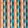 multicolour geometric velvet-chenille fabric from Romo