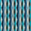 blue geometric velvet-chenille fabric from Romo