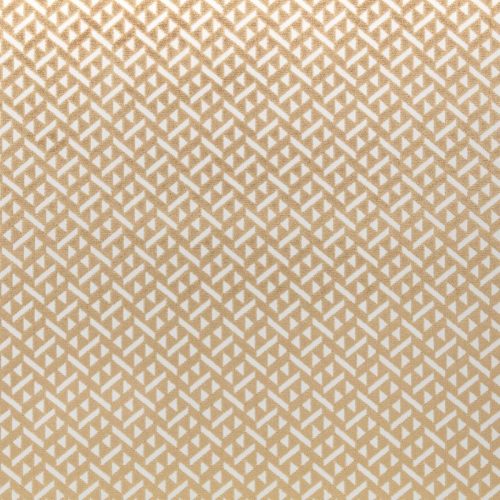 Toki Fabric - Tamarind by brown geometric jacquard fabric from Romo