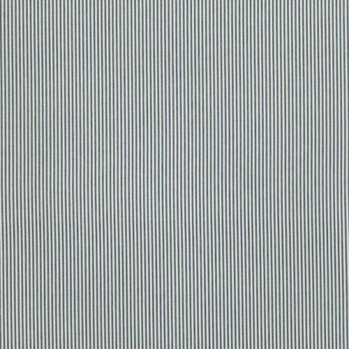 Oswin Fabric - Indigo by blue striped cotton fabric from Romo