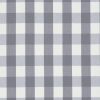 black-grey checked cotton fabric from Romo