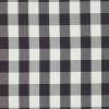 black-grey checked cotton fabric from Romo