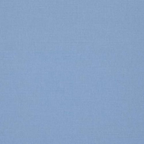 Linara Fabric - Pool by blue plain cotton fabric from Romo