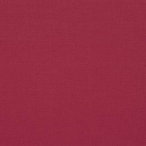 Linara Fabric - Rhubarb by red plain cotton fabric from Romo
