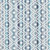 blue geometric linen fabric from Romo