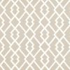 brown geometric linen fabric from Romo