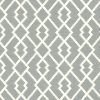 black-grey geometric linen fabric from Romo