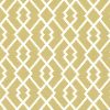 green geometric linen fabric from Romo
