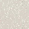 black-grey botanical linen fabric from Romo