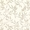 brown botanical linen fabric from Romo