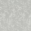 black-grey botanical voile-sheer fabric from Romo