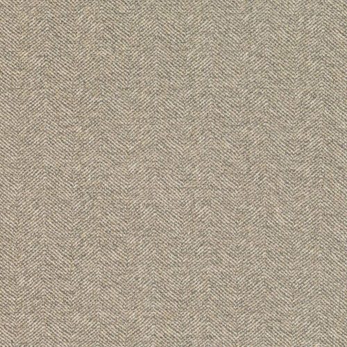 Emett Fabric - Oat by black-grey plain woven fabric from Romo