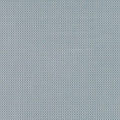 Odell Fabric - Buxton Blue by blue geometric woven fabric from Romo