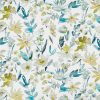 blue botanical printed fabric from Romo
