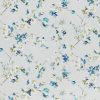 blue botanical cotton fabric from Romo