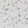 black-grey botanical cotton fabric from Romo