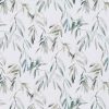 black-grey botanical cotton fabric from Romo