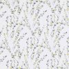 black-grey botanical cotton fabric from Romo