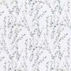 black-grey botanical cotton fabric from Romo