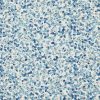 blue botanical printed fabric from Romo