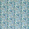 blue botanical velvet-chenille fabric from Romo