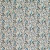 black-grey botanical velvet-chenille fabric from Romo