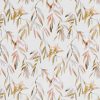 pink botanical velvet-chenille fabric from Romo