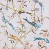blue animal printed fabric from Romo