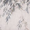 blue botanical voile-sheer fabric from Romo