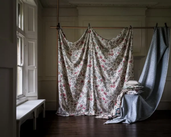 Abbeville Fabric - Russet / Sand by Abbeville Fabric - Russet / Sand from