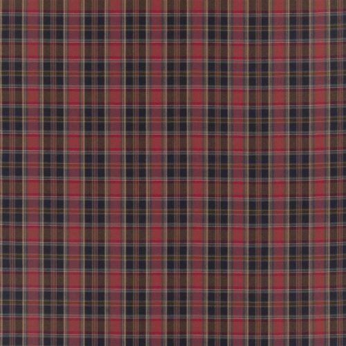 Ian Plaid Fabric - Red by red checked woolen fabric from Ralph Lauren