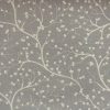 black-grey botanical embroideried fabric from Porter & Stone