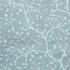 green botanical embroideried fabric from Porter & Stone